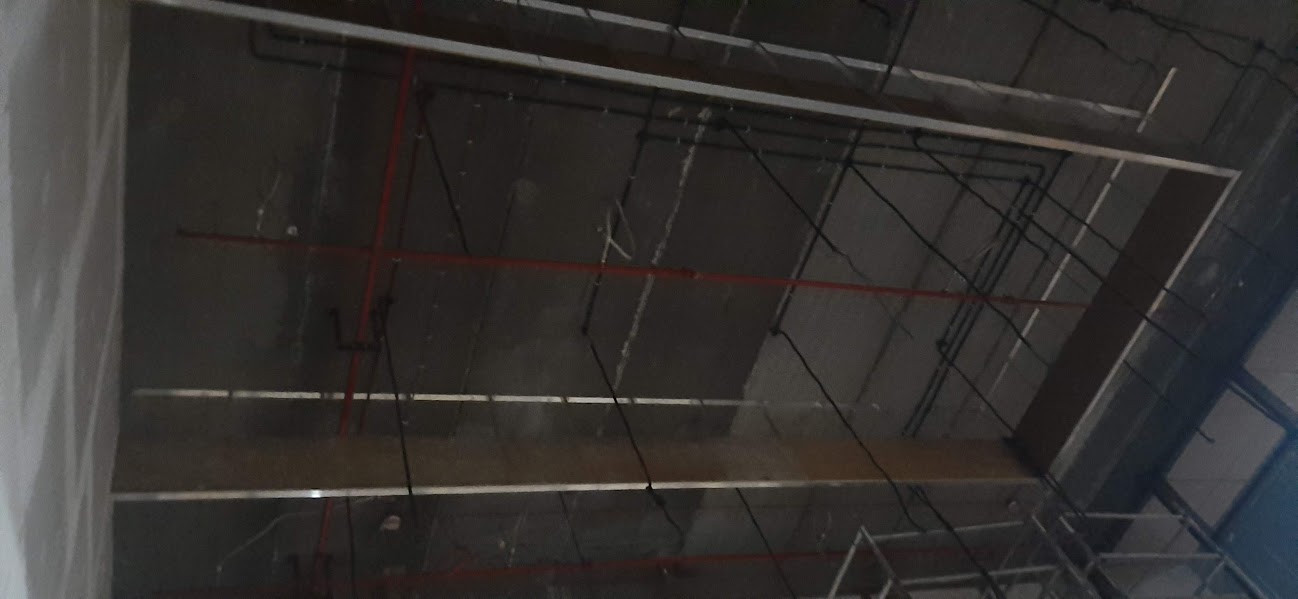 Over head cable tray work